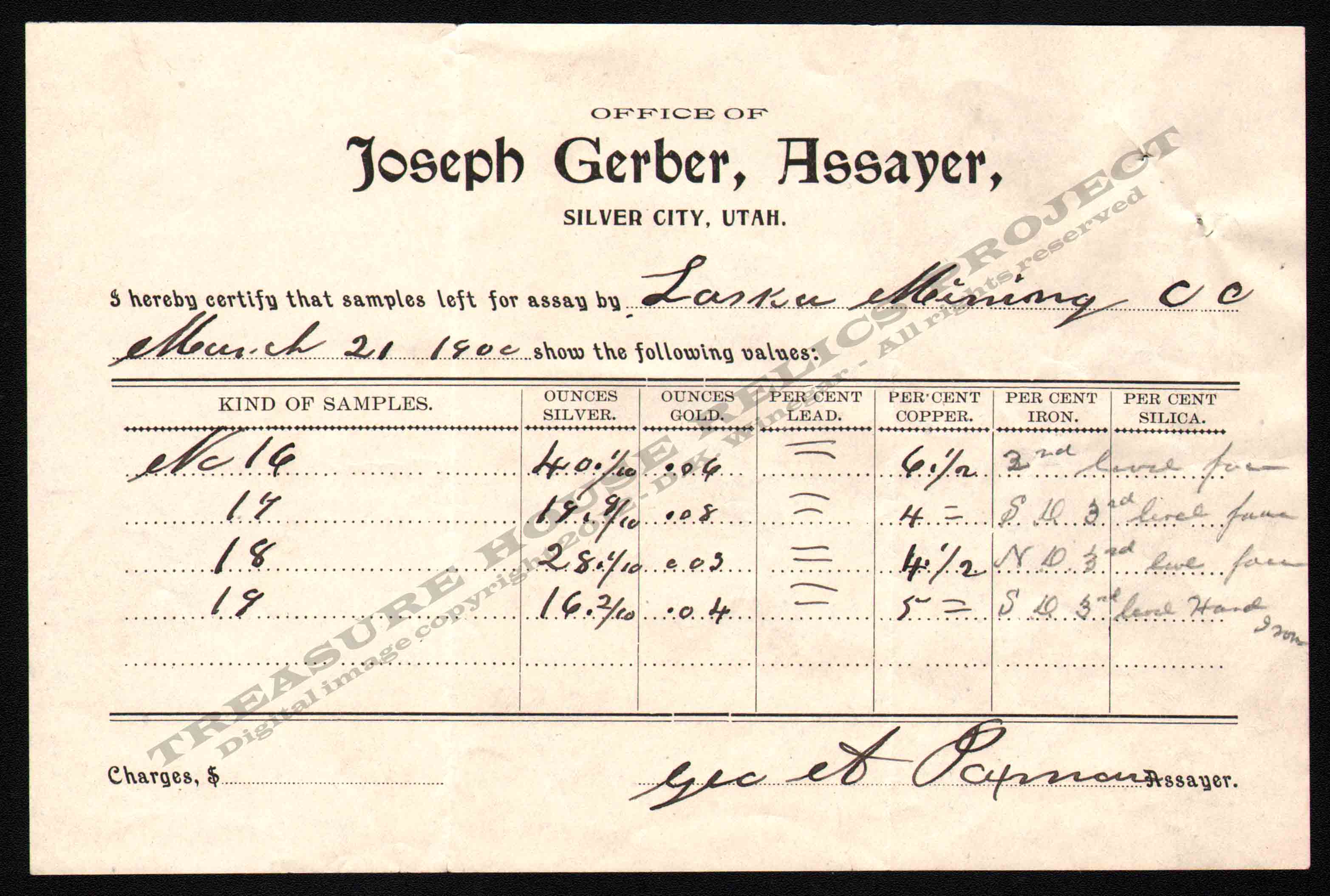 ASSAY_JOSEPH_GERBER_ASSAYER_SILVER_CITY_UTAH_1900_400_EMBOSS.jpg