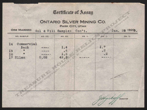 LETTERHEAD/ASSAY_ONTARIO_SILVER_MINING_COMPANY_GOLD_HILL_1923_1_29_B_300_CROP_EMBOSS.jpg