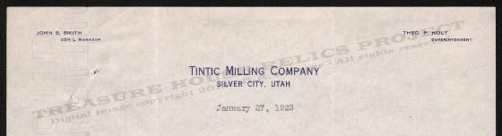 LETTERHEAD/LETTERHEAD_TINTIC_MILLING_COMPANY_SILVER_CITY_UTAH_1923_1_27_DSW_300_CROP_EMBOSS.jpg