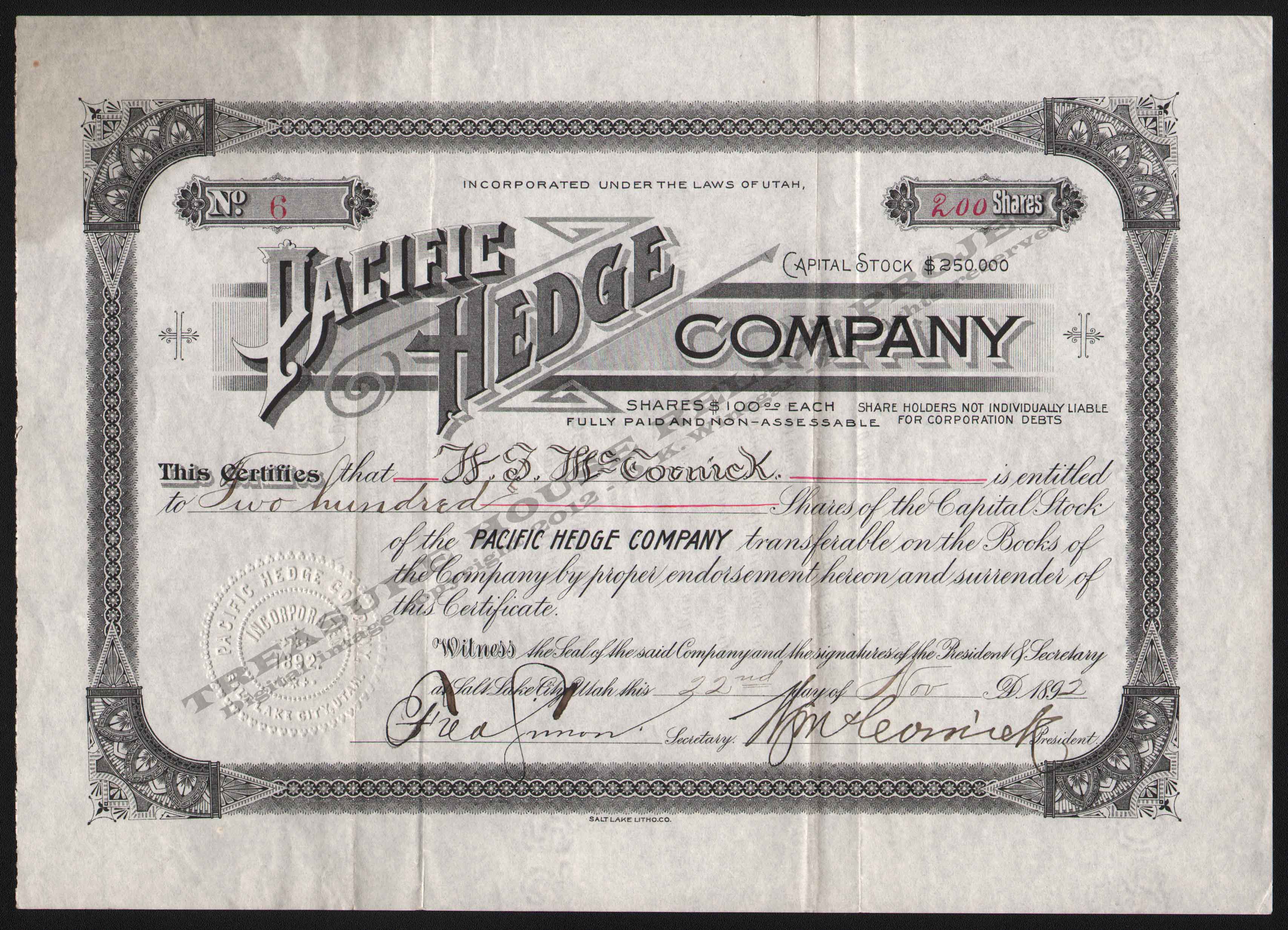 LETTERHEAD/ARCHIVE_14357_STOCK_PACIFIC_HEDGE_COMPANY_6_1892_DSW_300_CROP_EMBOSS.jpg