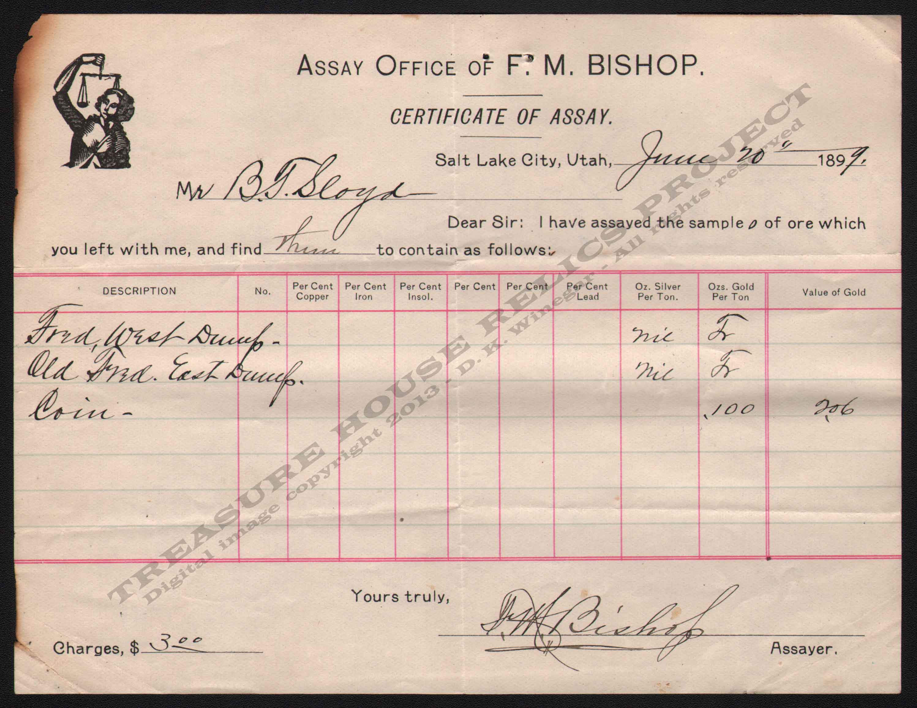 LETTERHEAD/ARCHIVE_16018_ASSAY_1899_6_17_MCVICKER_J_NO_2_SLC_VICTOR_MINE_DSW_2012_8_23_400_8A_CROP_EMBOSS.jpg