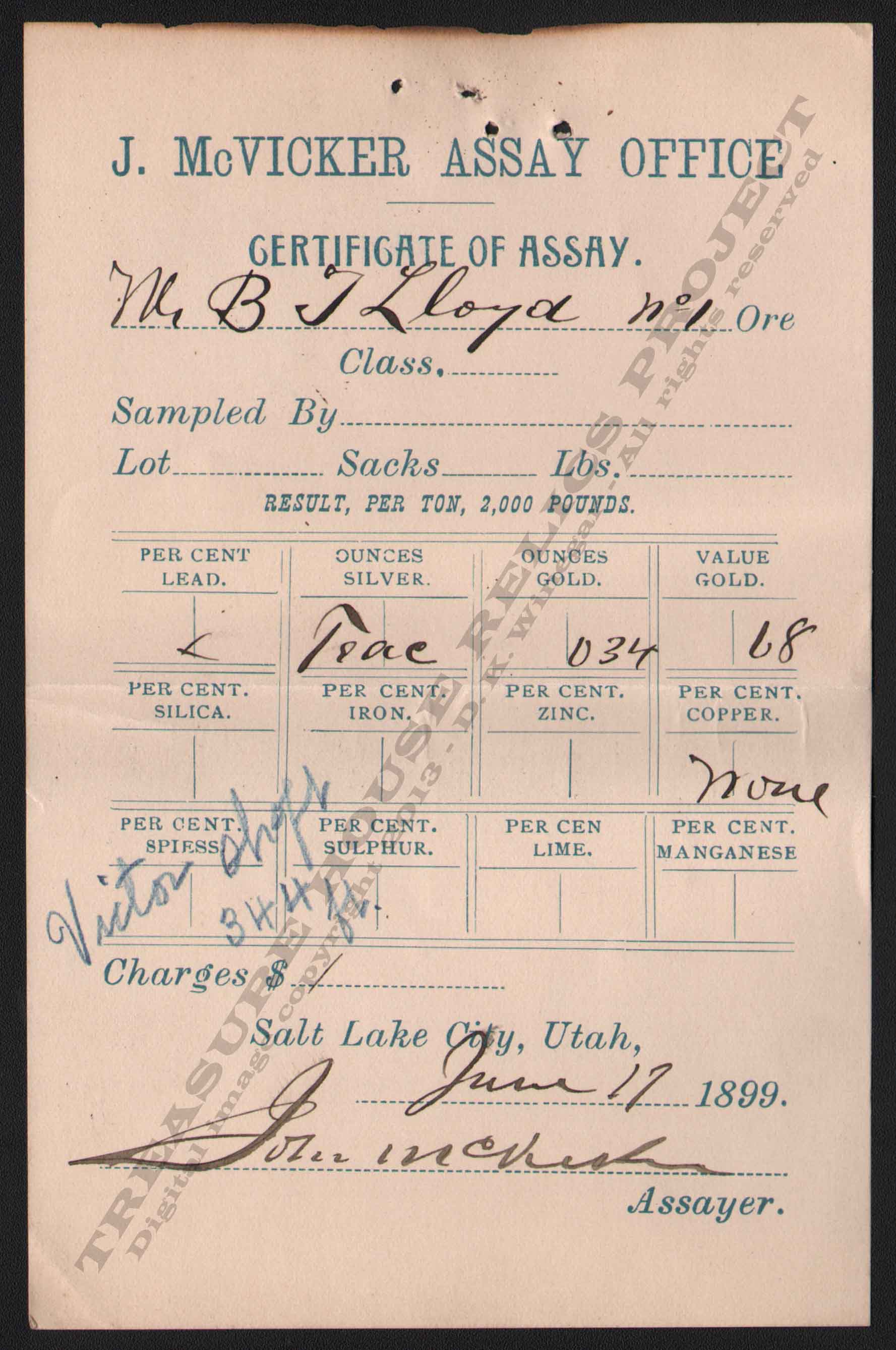 LETTERHEAD/ARCHIVE_16018_ASSAY_1899_6_17_MCVICKER_J_NO_2_SLC_VICTOR_MINE_DSW_2012_8_23_400_8A_CROP_EMBOSS.jpg