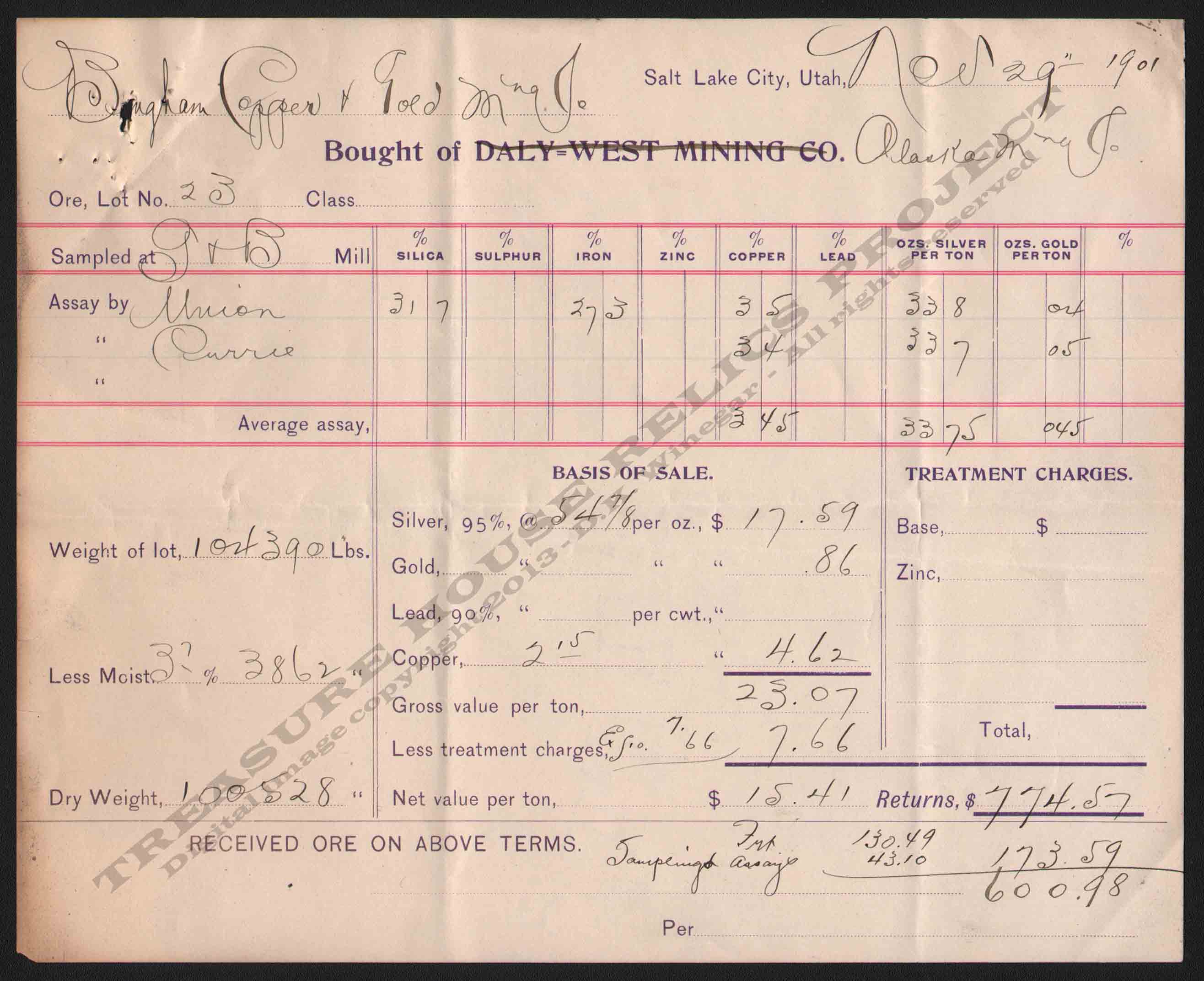 LETTERHEAD/ASSAY_BINGHAM_COPPER_GOLD_MINING_CO_ALSAKA_MINE_SLC_1901_11_29_300_CROP_EMBOSS.jpg