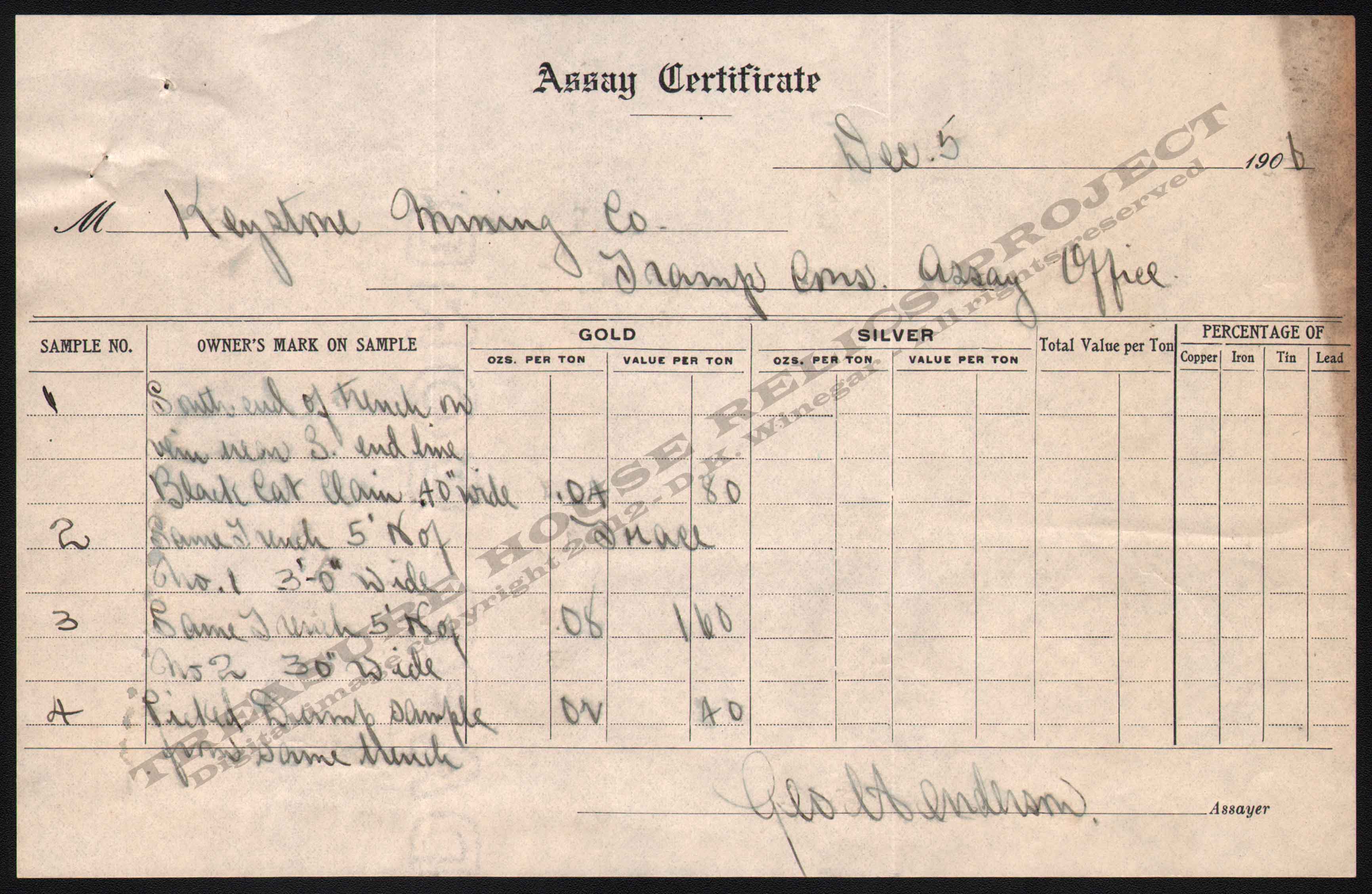 LETTERHEAD/ASSAY_TREMAYNE_CERTIFICATE_OLD_EVERGREEN_1907_9_9_DSW_400_CROP_EMBOSS.jpg