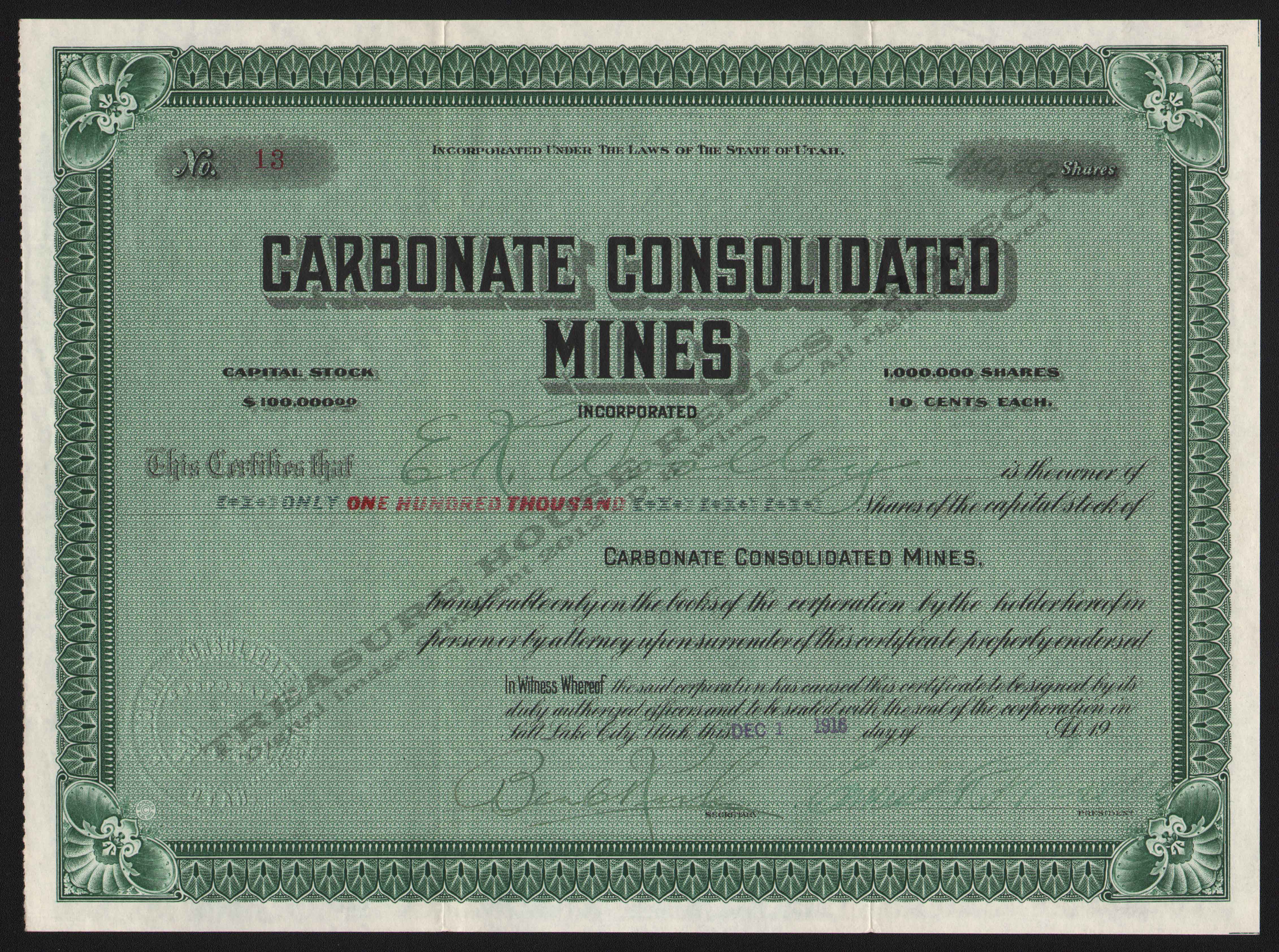 LETTERHEAD/CASTRO_GRECIAN_MINING_CO_806_WEST_MTN_KIRK_400_CROP_EMBOSS.jpg