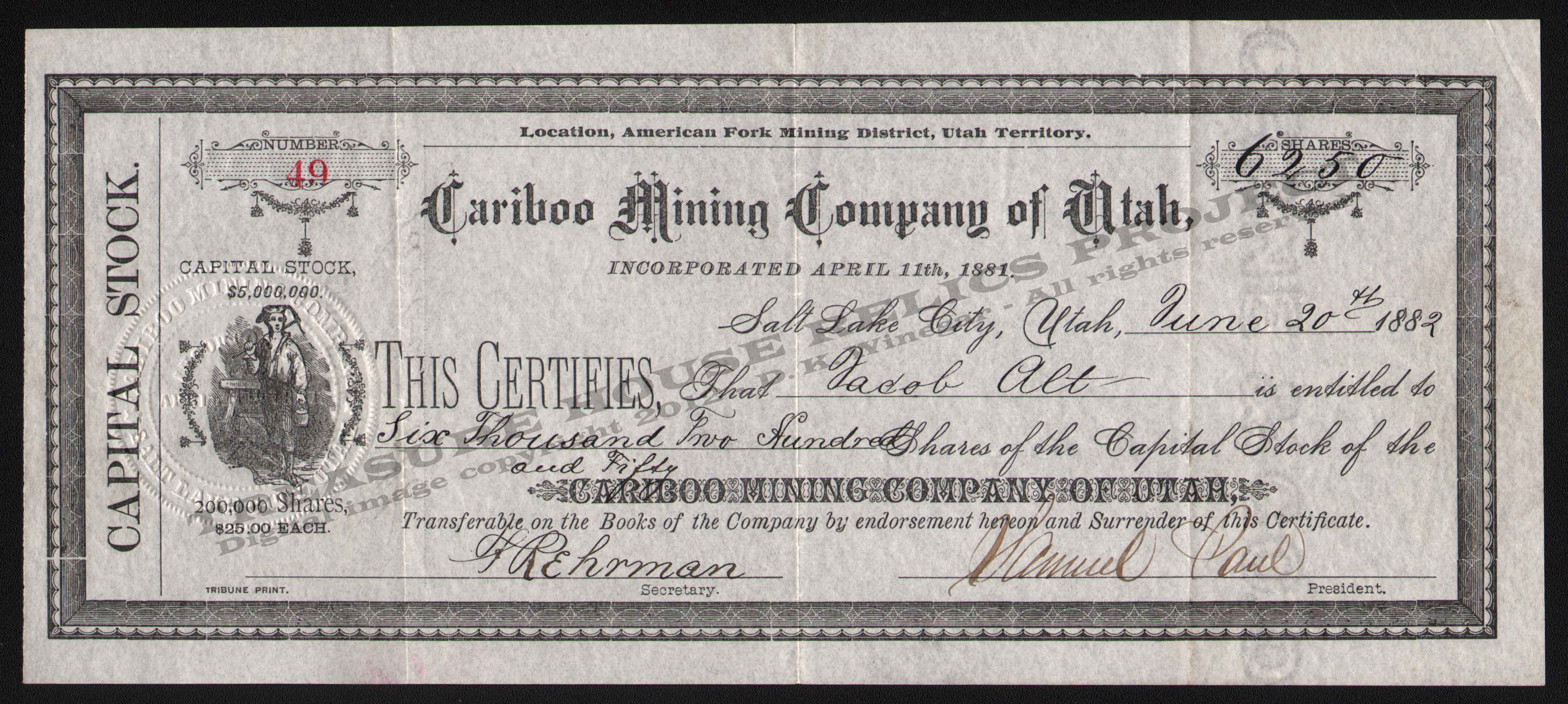 LETTERHEAD/CASTRO_GRECIAN_MINING_CO_806_WEST_MTN_KIRK_400_CROP_EMBOSS.jpg