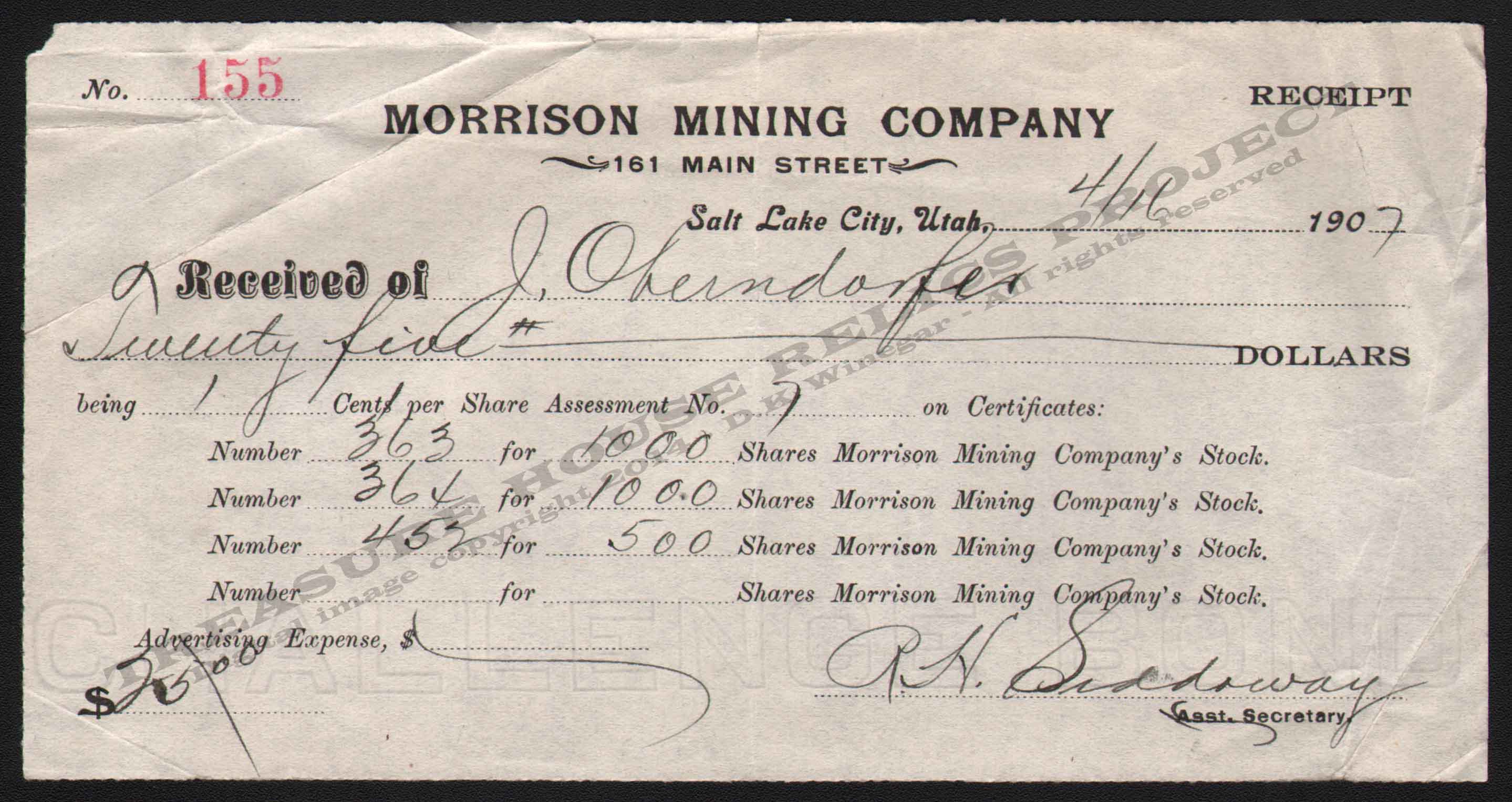 LETTERHEAD/CHECK_REVELATOR_MINING_COMPANY_107_1919_11_3_DSW_400_CROP_EMBOSS.jpg