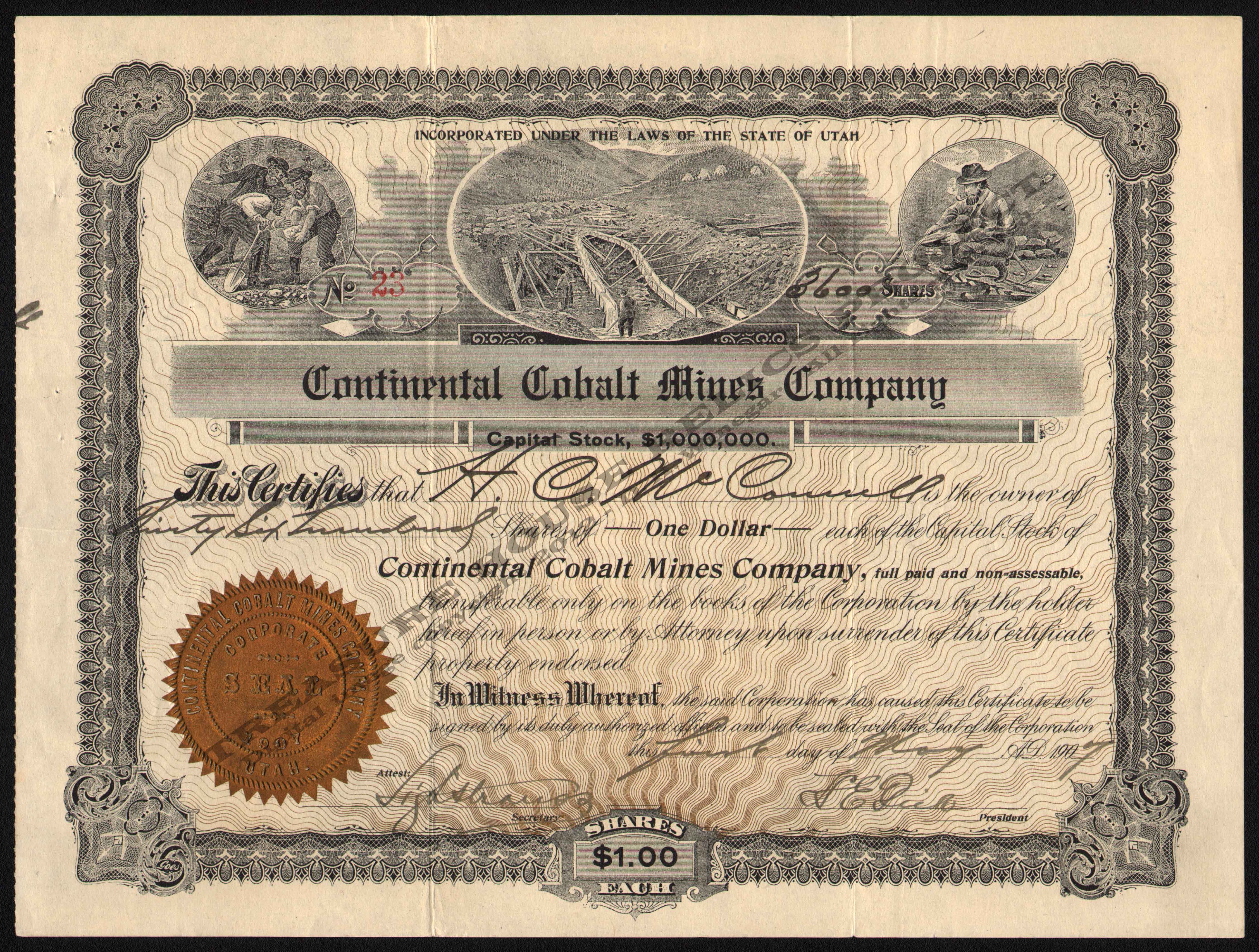 LETTERHEAD/CONTINENTAL_COBALT_MINES_CO_23_1907_ONTARIO_CANADA_KIRK_400_CROP_EMBOSS.jpg