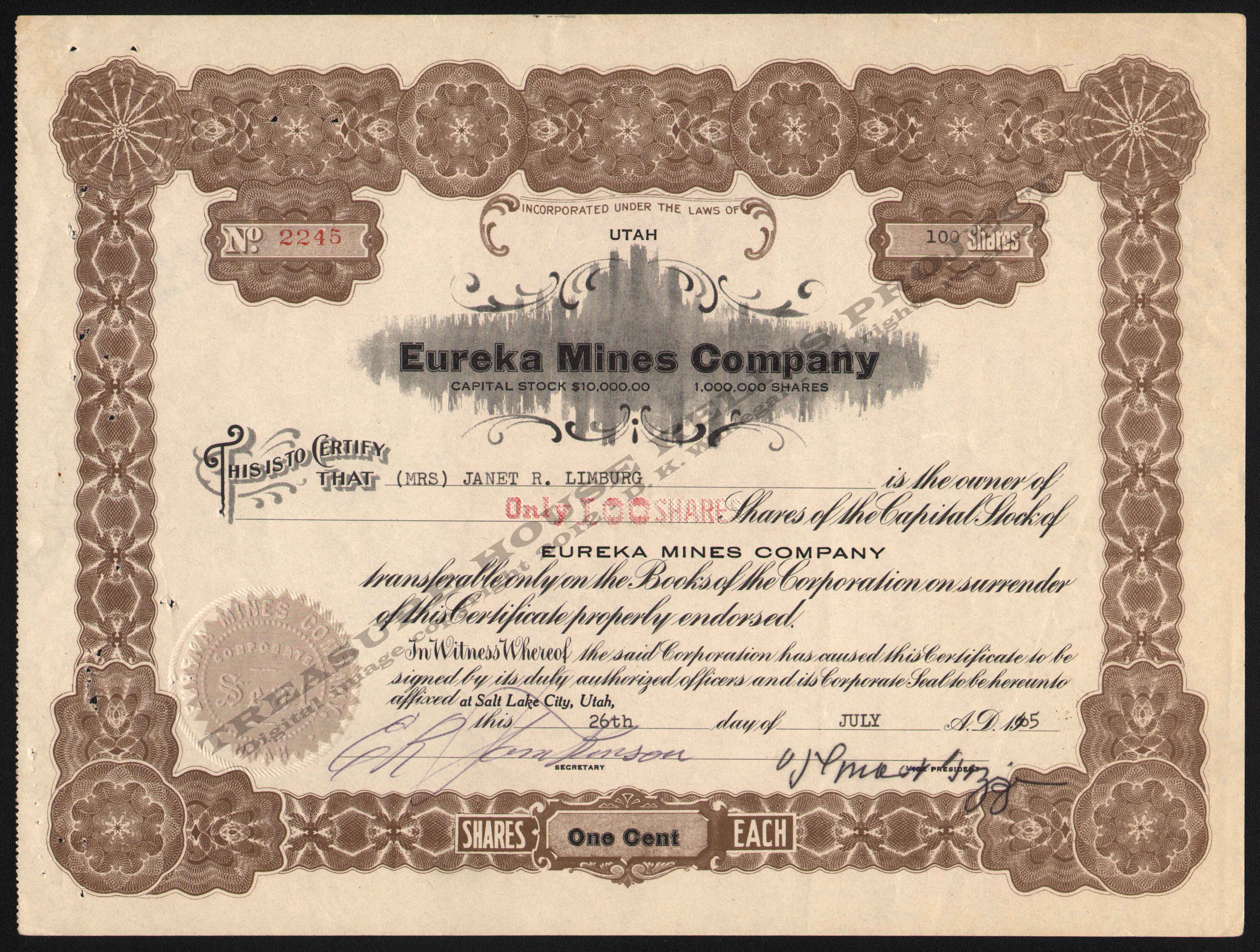 LETTERHEAD/EUREKA_MINES_COMPANY_2245_1965_TINTIC_GP_400_CROP_EMBOSS.jpg