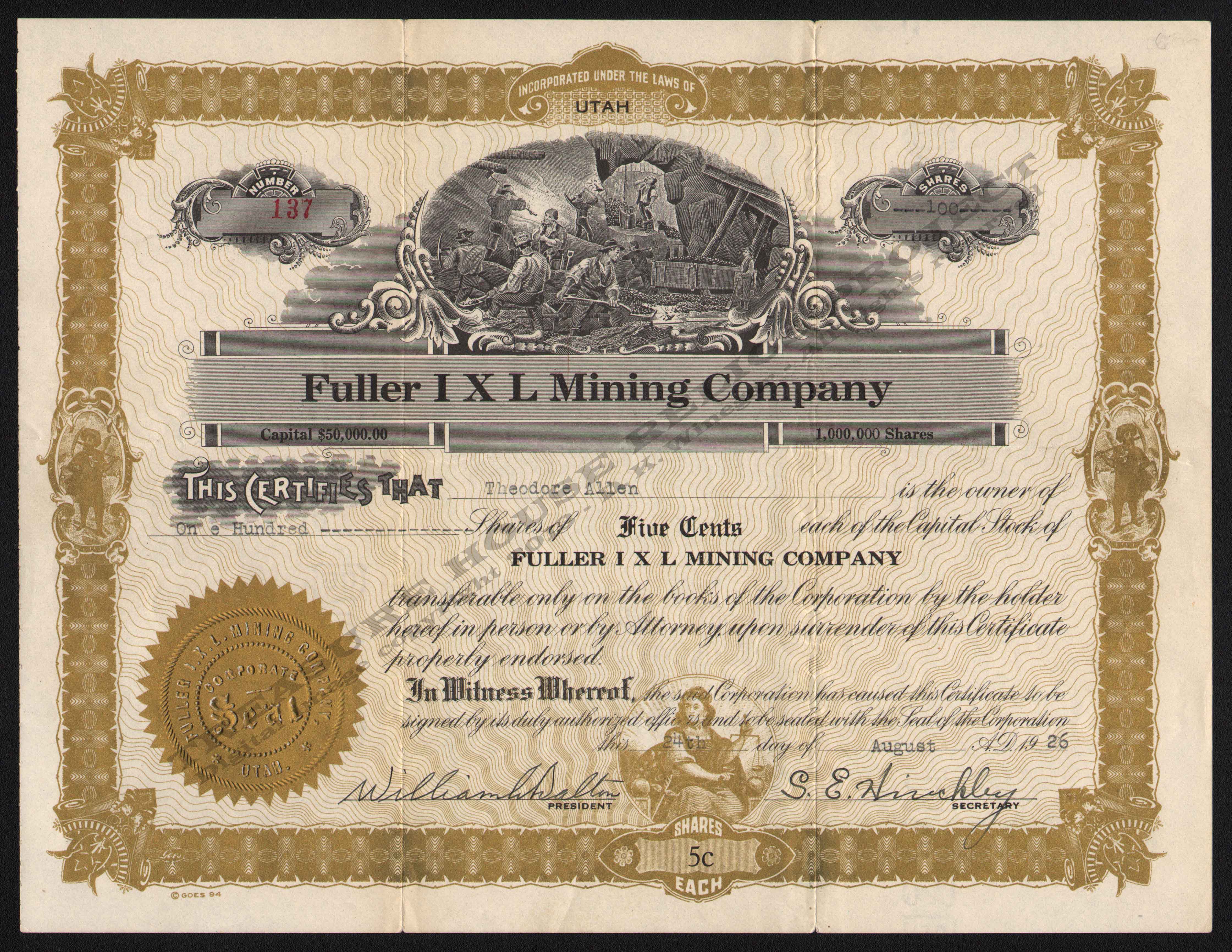 LETTERHEAD/FULLER_I_X_L_MINING_CO_137_1926_KIRK_400_CROP_EMBOSS.jpg