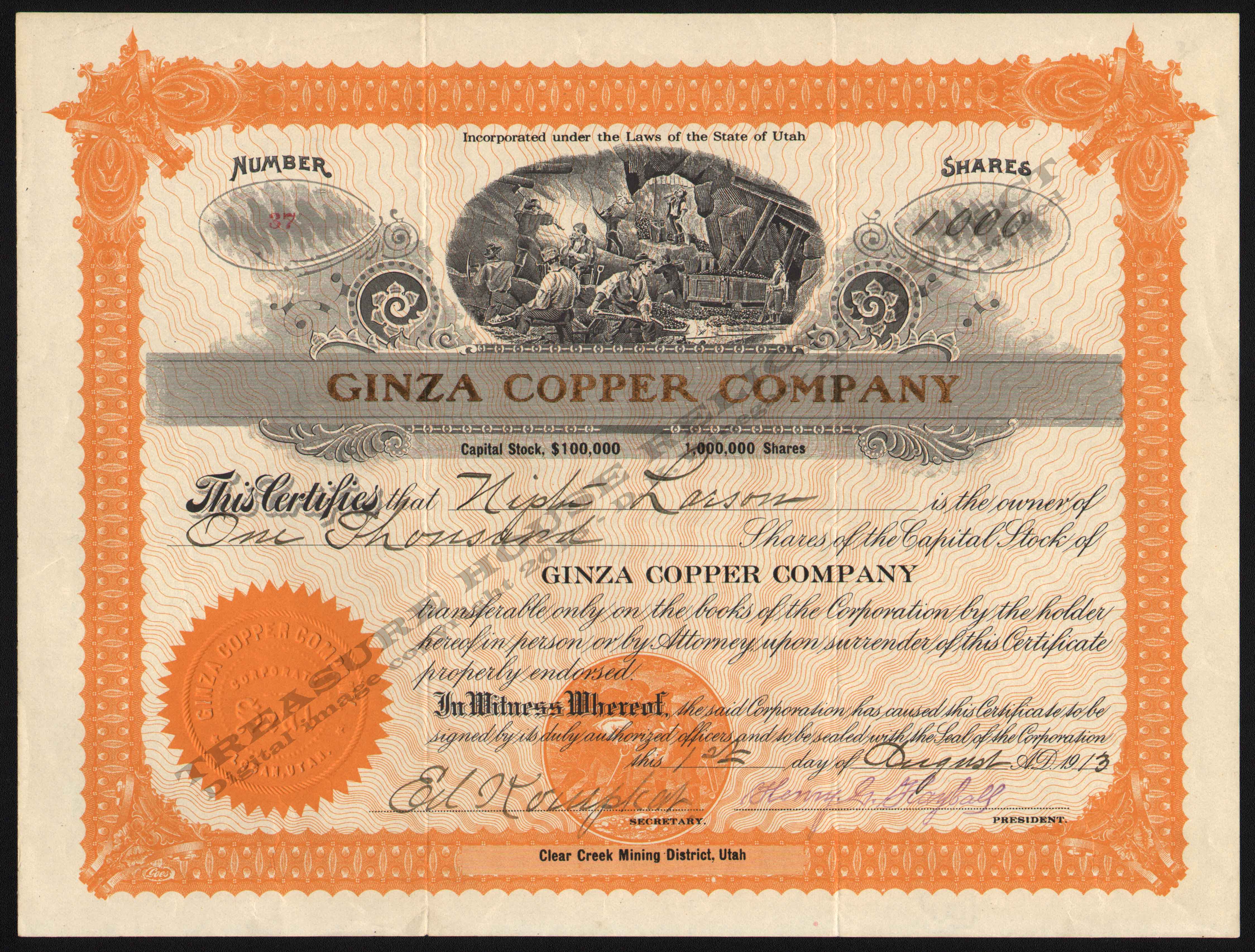 LETTERHEAD/GINZA_COPPER_COMPANY_37_1913_CLEAR_CREEK_KIRK_400_CROP_EMBOSS.jpg