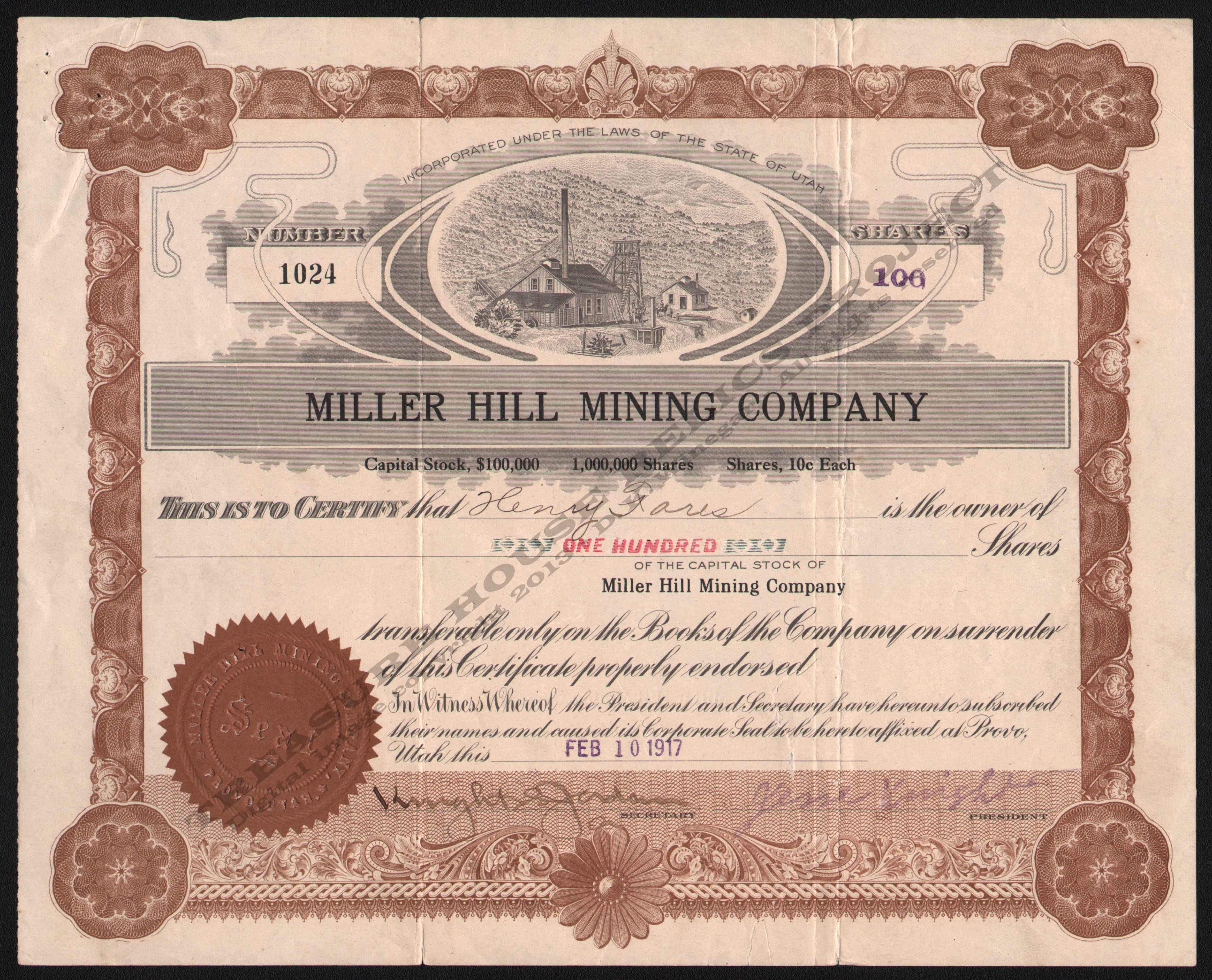 LETTERHEAD/MILLER_HILL_MINING_CO_1024_1917_KIRK_400_CROP_EMBOSS.jpg