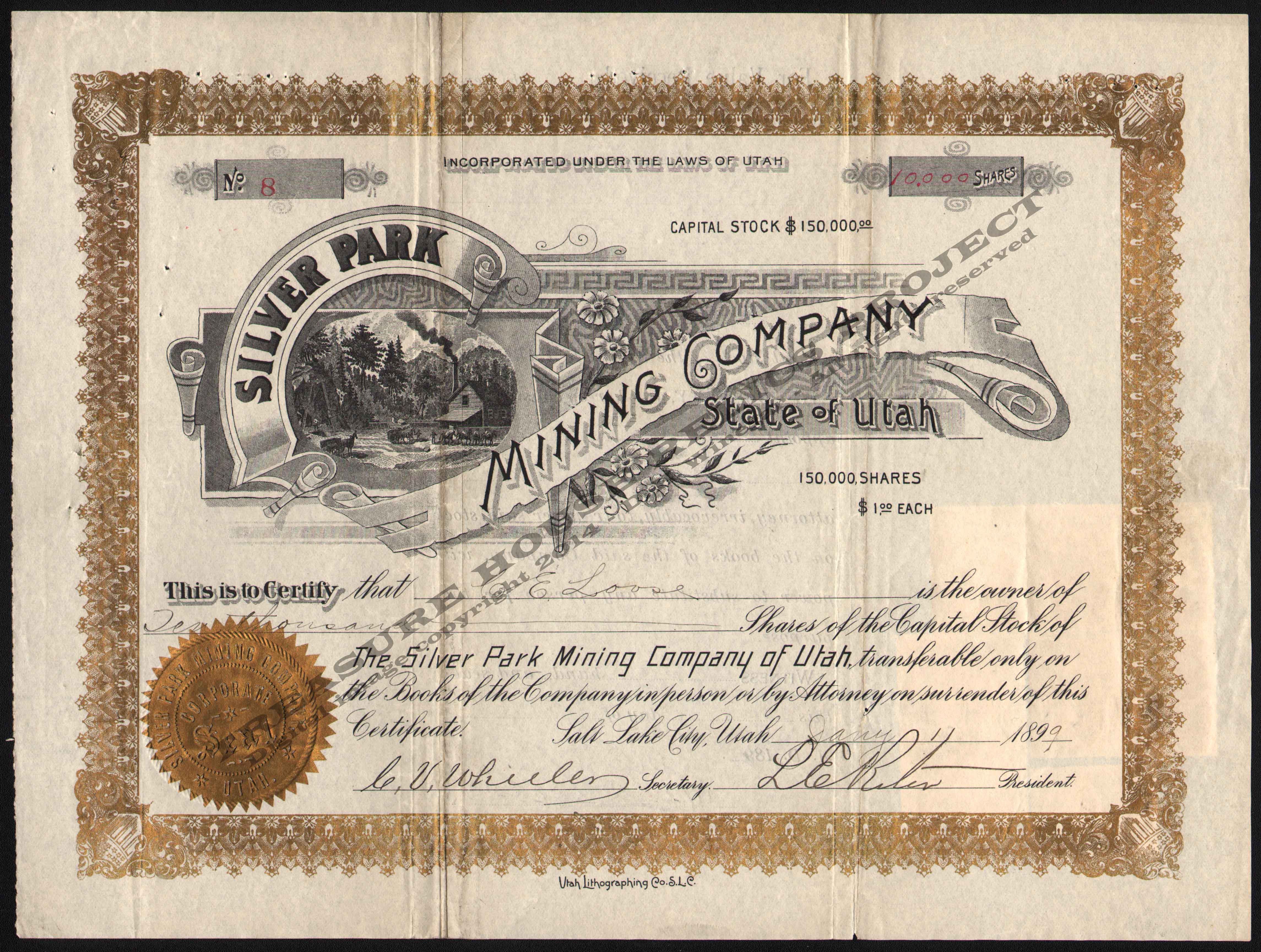 LETTERHEAD/SNOWFLAKE_MINING_COMPANY_155_1905_TINTIC_KIRK_400_CROP_EMBOSS.jpg