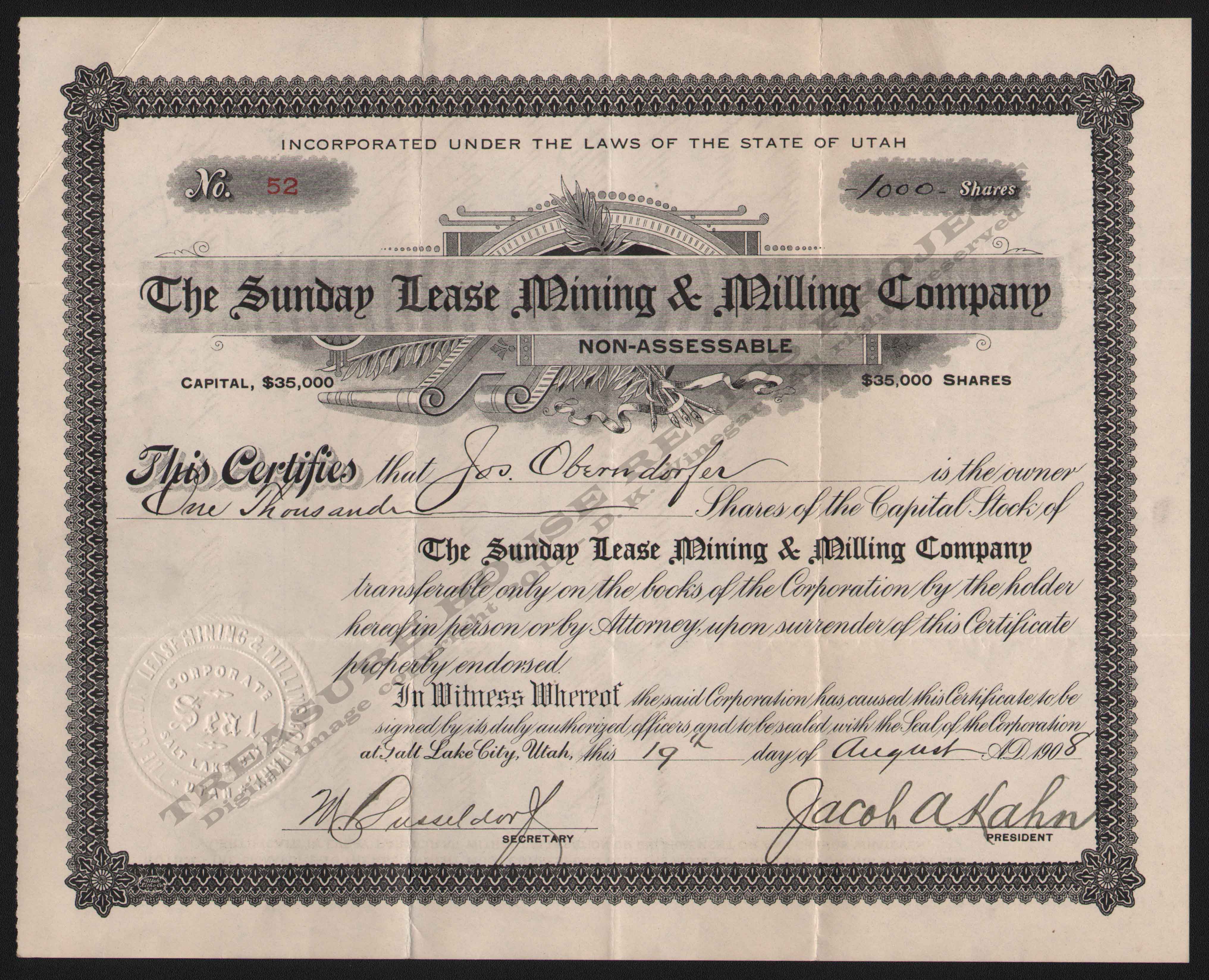 LETTERHEAD/SUNDAY_LEASE_MINING_MILLING_CO_52_1908_BAM_400_CROP_EMBOSS.jpg