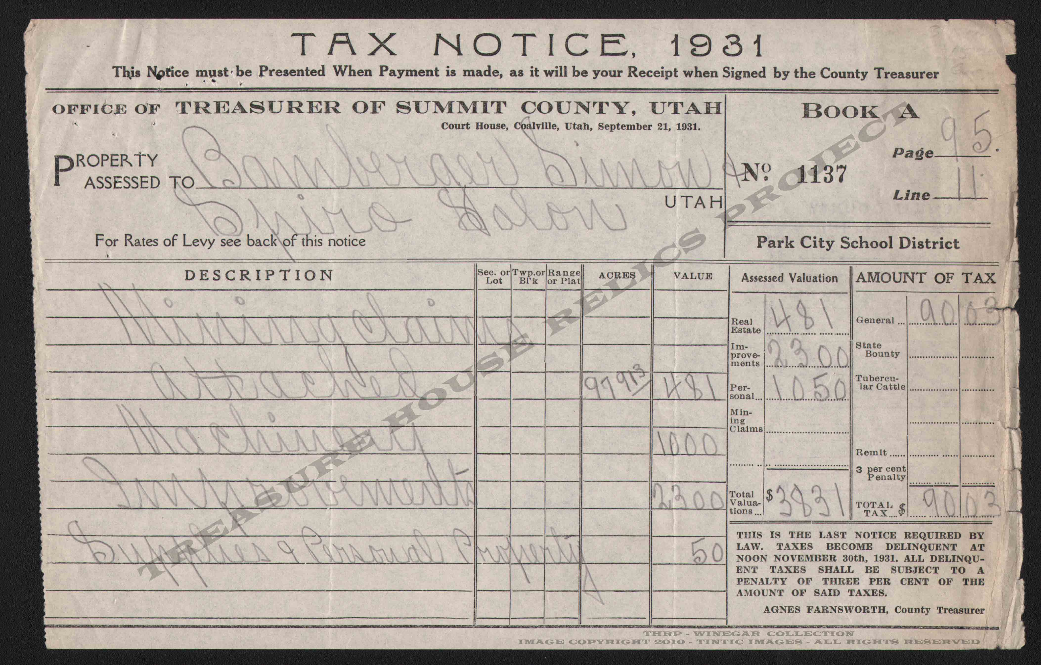 NEW_QUINCY_MINING_CO_TAX_NOTICE_FOR_1931_400_Inv_EMBOSS.jpg